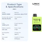 WASPE 25000 PUFFS Dual Mesh Box - Image 2