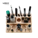 Wooden Desk Vape Stand Organizer | UNIK Tech - Image 2